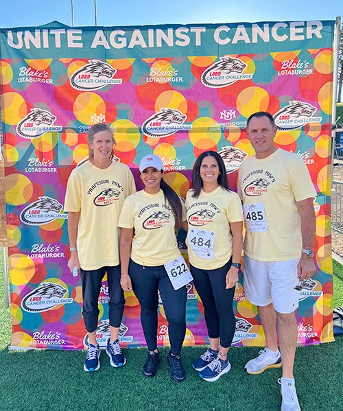 The Jenson family at the 2022 Lobo Cancer Challenge