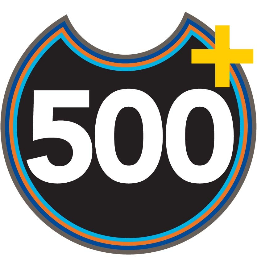 500+ mile badge