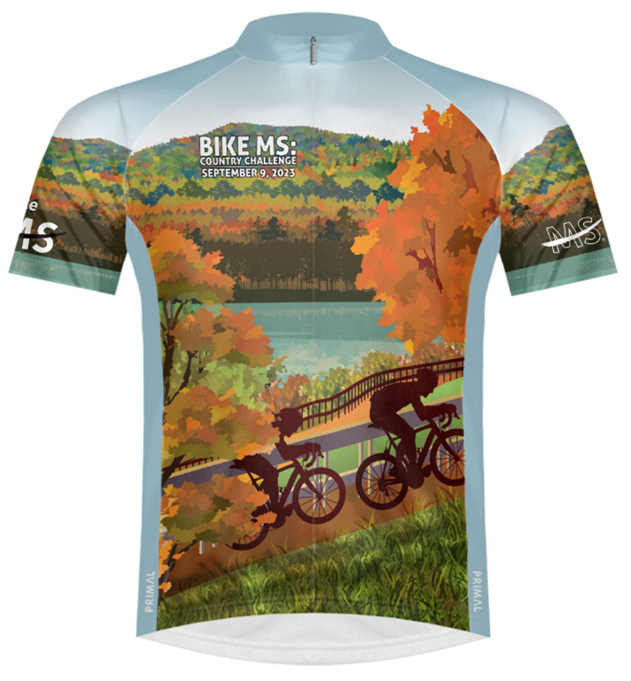 Bike MS: Country Challenge 2023 top fundraiser jersey