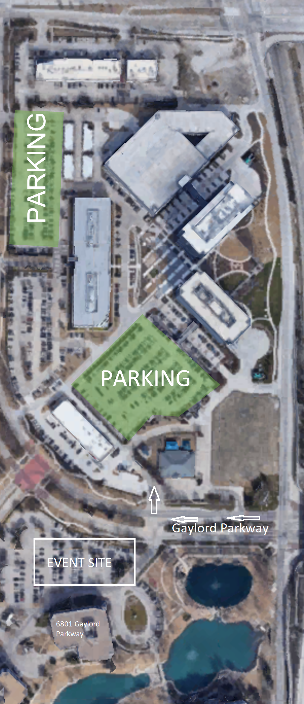 Walk MS: Dallas 2023 parking map