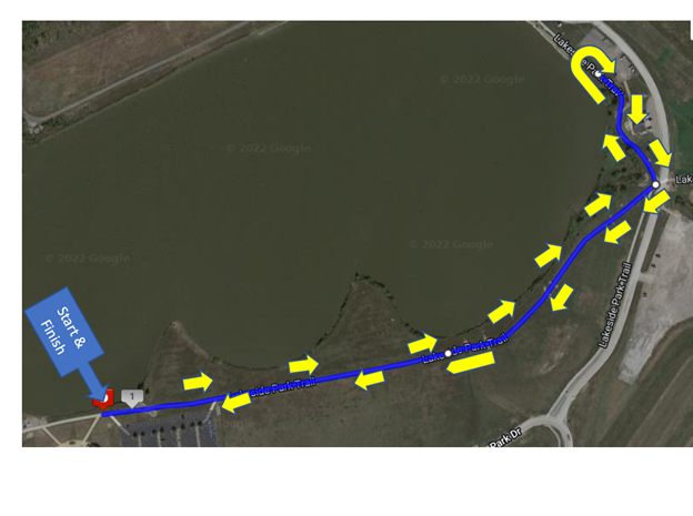 Route Map Walk MS: St. Charles County 1 Miles image