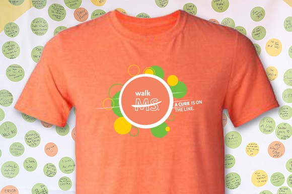 Walk MS 2024 Orange T-Shirt
