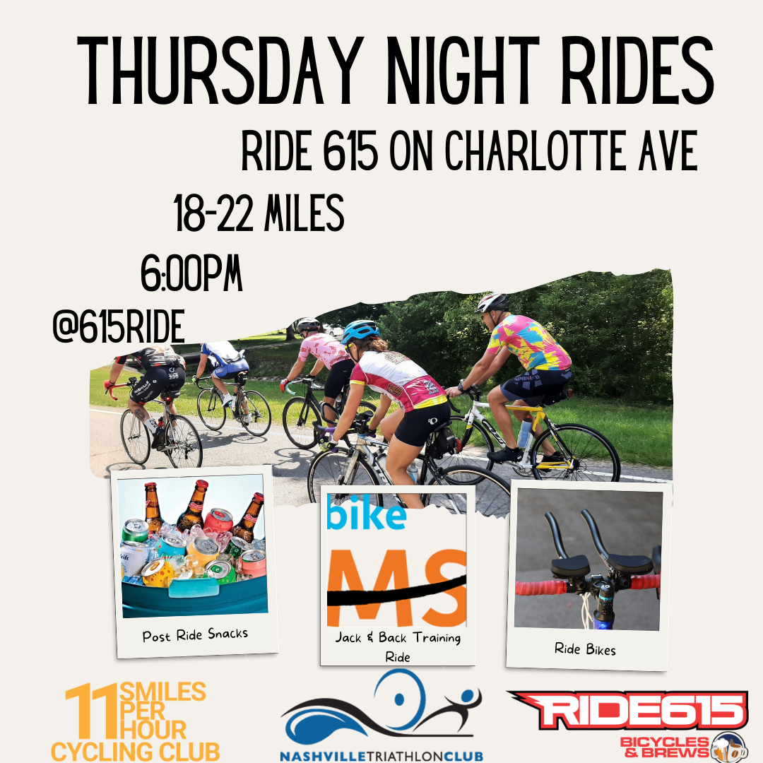 Thursday night rides Bike MS: Bike to Jack and Back 2023