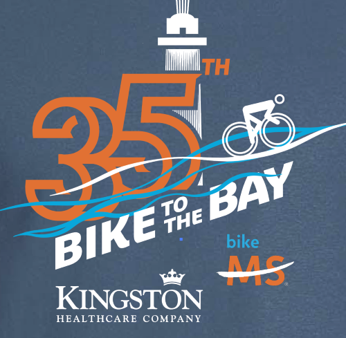 Bike to the Bay 35th Anniversary T-shirt Design