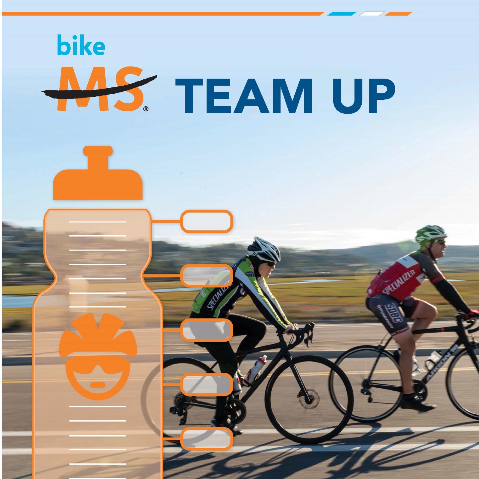 Bike MS Team Fundraising Thermometer Poster Thumbnail