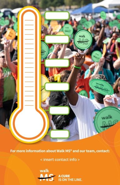 Walk MS Team Thermometer Poster Preview