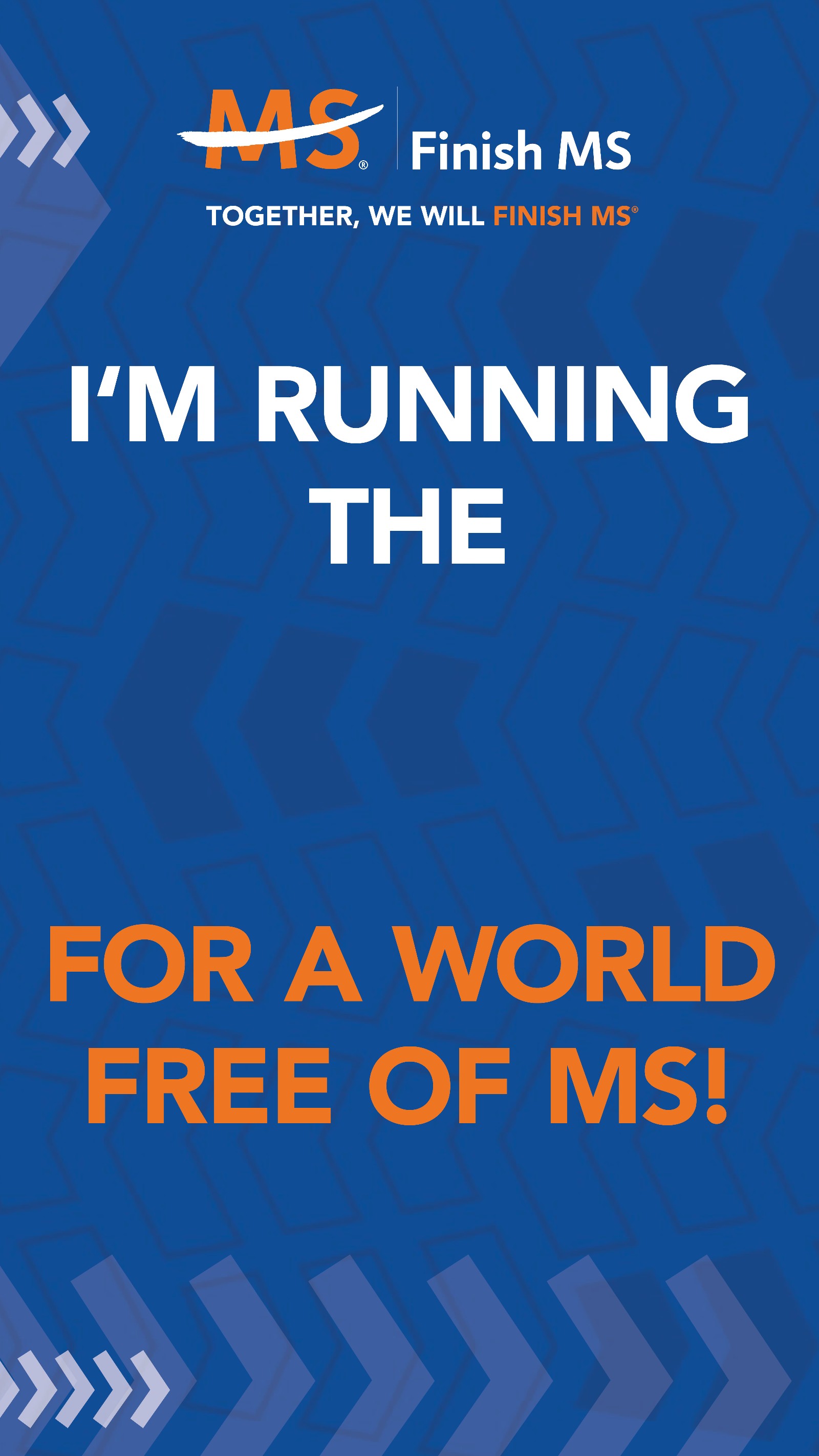 Finish MS - i'm running the ___ for a world of MS v3