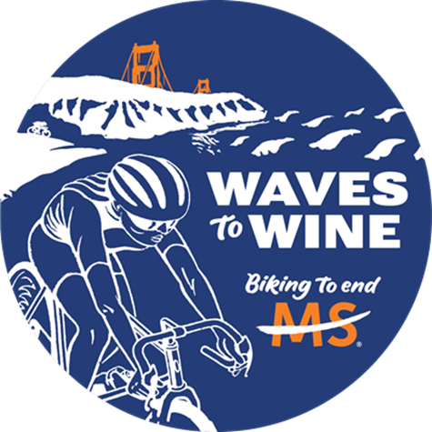 Waves to Wine Sticker
