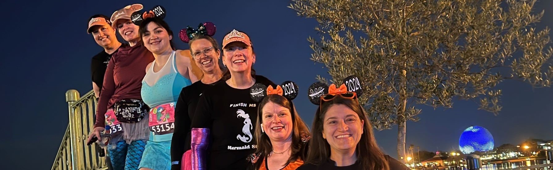 Group of women wearing Finish MS Mickey Mouse ears