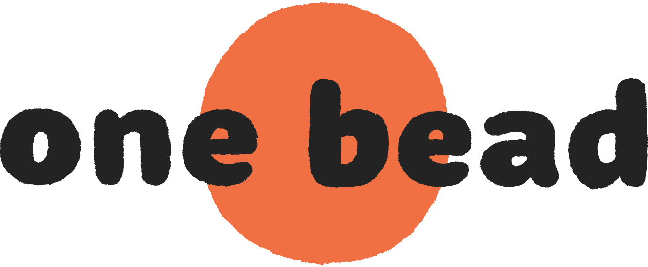 The logo says "One Bead" with an orange circle in the background.