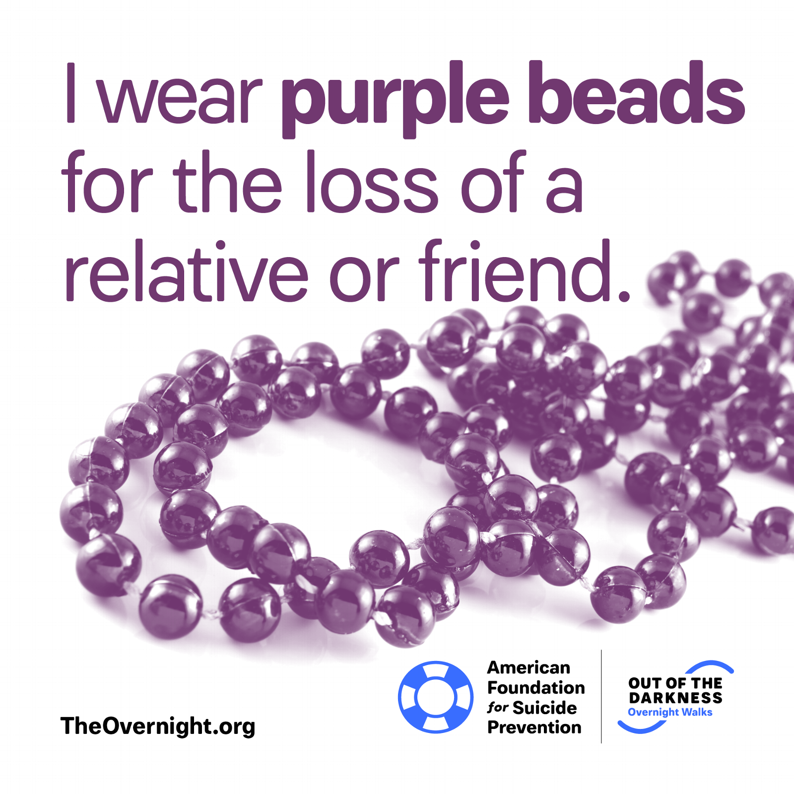 I Wear Purple Beads