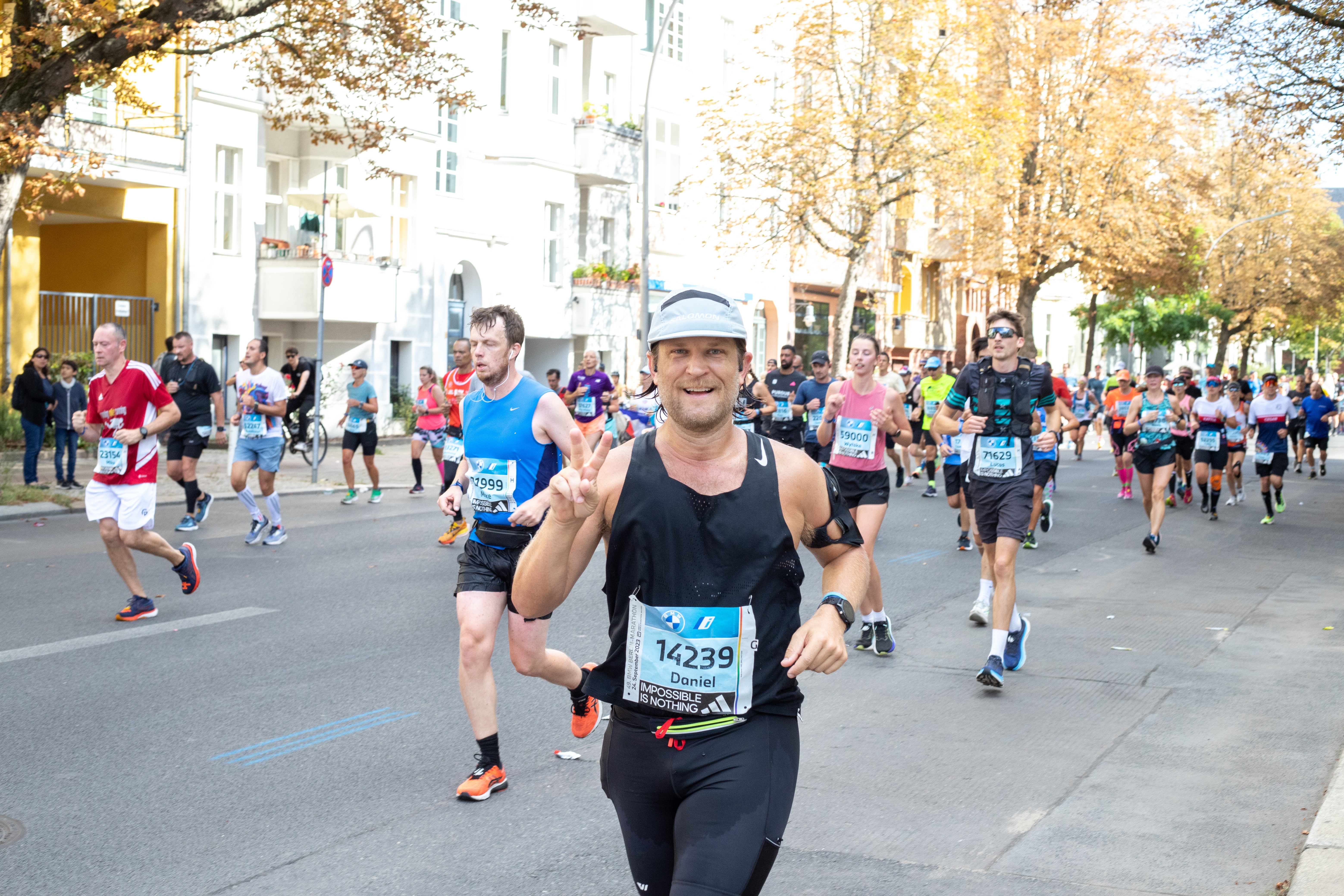 Marathon runner on the streets of Berlin, Germany