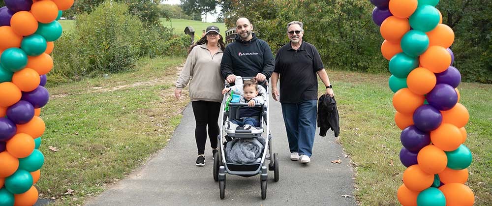 Frank Pugliesi's family at the Walk 4 Hearing event