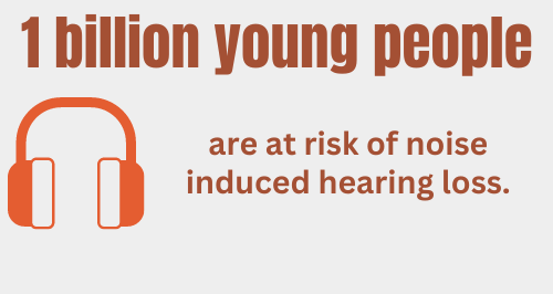 1 billion young people at risk for hearing loss Infographic