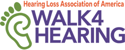 HLAA Walk4Hearing logo